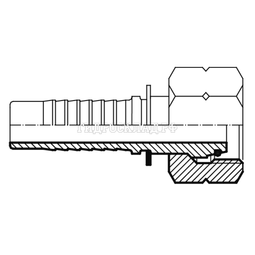 Фитинг DKOL (г) 24x1.5 DN=12 (0°) (Китай)