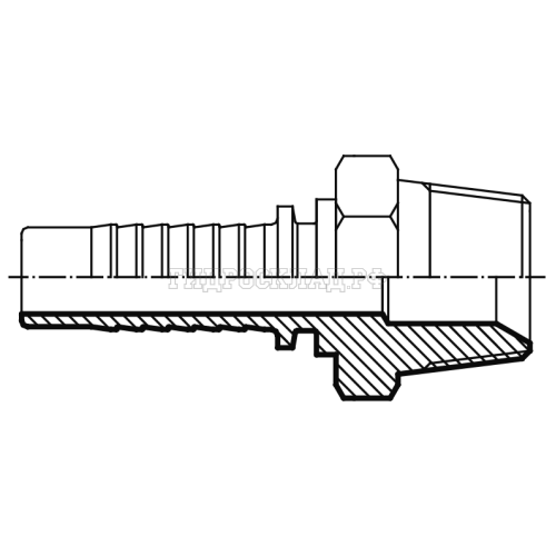 Фитинг BSPT (ш) 1.1/4" DN=25 (Китай)