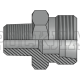 Адаптер ТС P= 8 14x1.5 - BSPT 1/4"(ш) S14 (Китай)