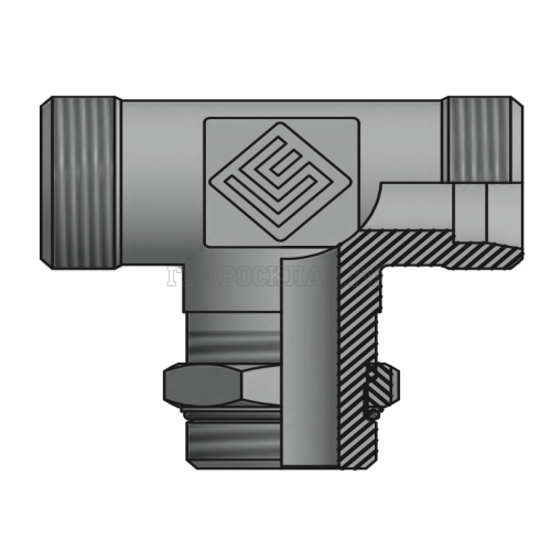 Адаптер ТС тройник P=12 20x1.5 - Metric 18x1.5(ш) контргайка (гориз.) (Vitillo SPA)