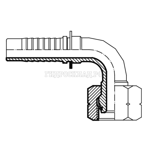 Фитинг DKOL (г) 12x1.5 DN=05 (90°) S14 (Китай)