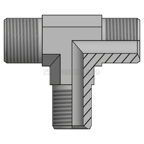 Адаптер тройник DK(ш) 22X1.5 (Китай)