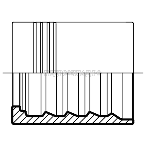 Муфта обжимная 4SP/4SH DN=20 (Китай)