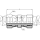 Адаптер ORFS(г) 1.11/16" - ORFS(г) 1.11/16" (Vitillo SPA)