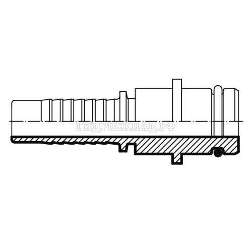 Фитинг моечный под пистолет D=10 DN=06