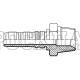 Фитинг NPTF (ш) 1.1/2" DN=32 InterLock (Vitillo SPA)