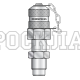 Точка контроля давления M16x2 - M16x2 - мет.колп.с цеп. проходной (Mini Press)
