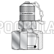 Точка контроля давления M16x2 - DKOL(г) M45x2 - мет.колп.с пласт.держ. (Mini Press)