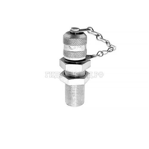 Точка контроля давления M16x2 - DKOS(ш) M18x1.5 - мет.колп.с цеп.  проходной (Mini Press)