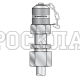 Точка контроля давления M16x2 - DKOS(ш) M18x1.5 - пласт.колп.  проходной (Mini Press)