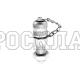 Точка контроля давления M16x2 - JIC(ш) 9/16"-18 (мет.колп.с цеп.) проходной (Mini Press)