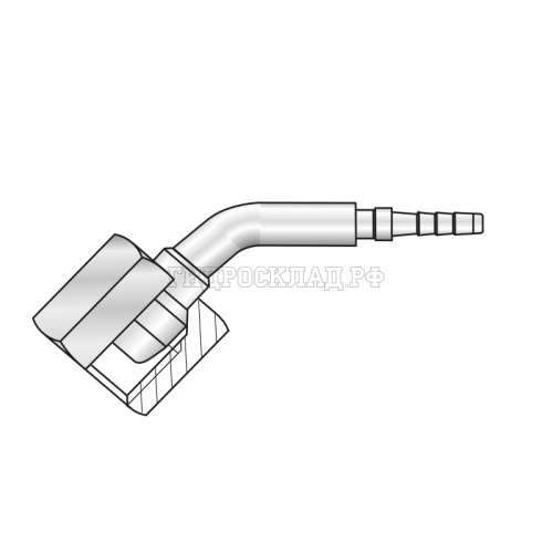 Фитинг DKL(г) M14x1.5 Ду=4мм (45°) (Mini Press)