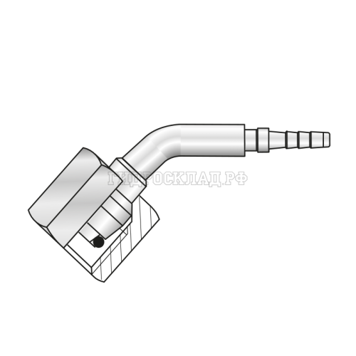 Фитинг DKOL(г) M16x1.5 Ду=4мм (45°) (Mini Press)