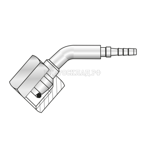 Фитинг DKOS(г) M18x1.5 Ду=2мм (45°) (Mini Press)