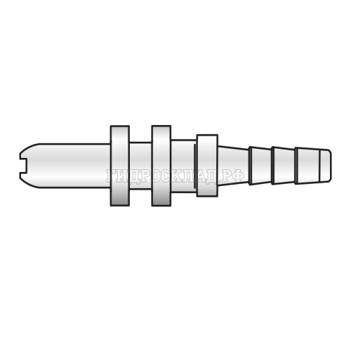 Фитинг Plug-in  Ду=4мм (0°) (Mini Press)