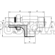 Адаптер тройник ORFS(ш) 1.7/16" - UNF(ш) 1.5/8" o.r.+ контргайка - ORFS(ш) 1.7/16" (Vitillo SPA)
