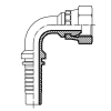 Фитинг DK (г) M10х1 DN=06 (90) S14 (Китай)