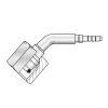 Фитинг DKOS(г) M20x1.5 Ду=4мм (45°) (Mini Press)