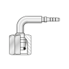 Фитинг DKOS(г) M20x1.5 Ду=4мм (90°) (Mini Press)