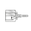 Фитинг к манометру M14x1.5 Ду=2мм (0°) (Mini Press)