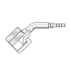 Фитинг JIC(г) 7/16"-20 Ду=2мм (45°) (Mini Press)