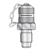 Точка контроля давления M16x1.5- M16x1.5 мет.колп.с цеп. (Mini Press)