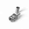 Фитинг (F) M10X1.0 (0°) DN=03мм, внутр.конус,нерж. (с муфтой) (Китай)