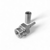 Фитинг (F) M10X1.0 (0°) DN=03мм с внешн.конус,нерж. (с муфтой) (Китай)