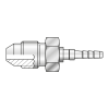 Фитинг JIC(ш) 7/16"-20 Ду=3мм (0°) (Mini Press)