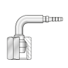 Фитинг DKL(г) M12x1.5 Ду=4мм (90°) (Mini Press)