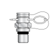 Точка контроля давления Plug-in - Metric(ш) M8x1 - O-Ring Type A (Mini Press)