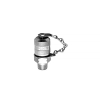 Точка контроля давления M16x2 - BSPT(ш) 1/4" - мет.колп.с цеп. (нерж) (Mini Press)