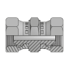 Адаптер BSP(г) 5/8" - BSP(г) 5/8" (Vitillo SPA)