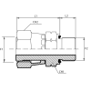 Адаптер ORFS(г) 2" - Metric(ш) 48X2 Form E (Vitillo SPA)