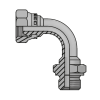 Адаптер 90° BSP(г) 1" - BSP(ш) 1" (Vitillo SPA)