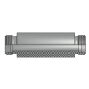 Адаптер ТС P=16 24x1.5 - 24x1.5 P=16 средняя часть D=35 под сварку (Vitillo SPA)