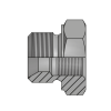 Адаптер BSP(ш) 1" - BSPP(F) 1/4" L=32 (Vitillo SPA)