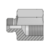 Адаптер BSP(ш) 1/4" - Metric(F) 14x1.5 L=33 (Vitillo SPA)