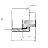 Заглушка ORFS(г) 1.7/16" (Vitillo SPA)