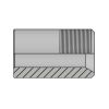 Адаптер BSP(ш) 5/8" - d=24 L=35 (втулка под сварку) (Vitillo SPA)