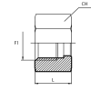 Гайка ТС JIC 1.5/16" (Vitillo SPA)