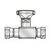 Кран манометра G1/4" оцинкованный (Mini Press)