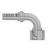 Фитинг DKOL (г) 16x1.5 DN=10 (90°) InterLock (без зачистки) (thrust-wire nut)