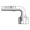 Фитинг JIC (г) 1.1/16” DN=20 (90°) InterLock