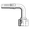 Фитинг JIC (г) 1.1/16” DN=20 (90°) InterLock long drop (Vitillo SPA)