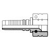 Фитинг JIC (г) 1.1/16" DN=20 (0°) InterLock INOX (Vitillo SPA)
