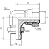 Адаптер 90° ORFS(г) 2" - BSPP(ш) 1.1/2" o.r.+ контргайка (Vitillo SPA)