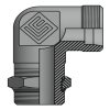 Адаптер ТС 90° P=15 22x1.5 - UNF 7/8"(ш) контргайка (Vitillo SPA)