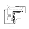 Адаптер 90° JIC(ш) 3/4" - JIC(г) 3/4" (Vitillo SPA)