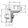 Адаптер 90° JIC(ш) 3/4" - BSPP(ш) 3/4" o.r.+ контргайка (Vitillo SPA)